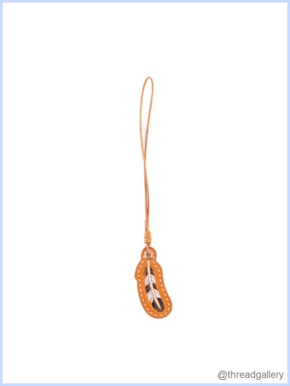 Genuine Leather Handmade Quill Keychain Charm for Purses Backpacks Keys